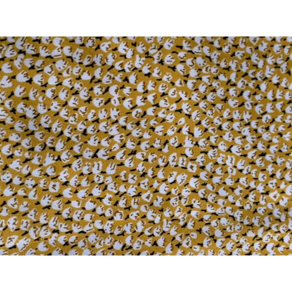 Loft Outlet Womens Yellow Floral Sleeveless Blouse Size Large Summer Top - Picture 5 of 9